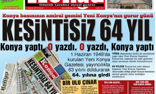 OKUNAN GAZETE "YENİ KONYA"