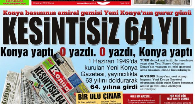 OKUNAN GAZETE "YENİ KONYA"