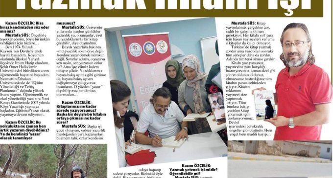 Yitik Kadınlar adlı kitabımızla ilgili Yeni Konya Gazetesi ile yaptığımız Röportaj